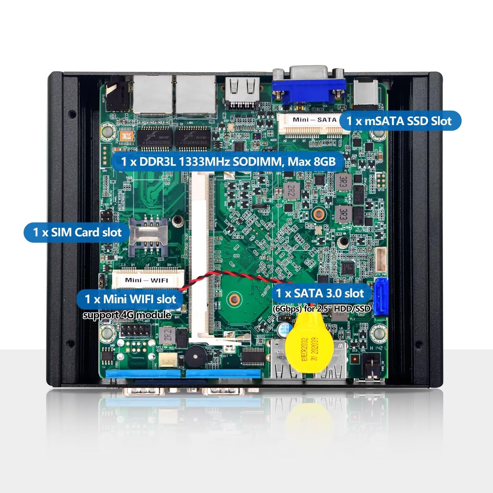 ミニパソコン Amazon.co.jp: AIOPCWA ファンレス ミニPC、産業用 商業用 組込PC